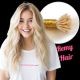 Blond Platine #613 Kératines Cheveux Remy