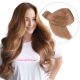 Brun Miel #12 Cousues Cheveux Naturels