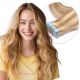 Brun Miel & Blond Cendré #12/24 Bandes Adhésives Cheveux Naturels
