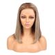 Zoey - Perruque Courte 14 Pouces Cheveux Humains Naturels Remy Hair Blonde Méchée