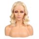Sofia - Perruque Courte 14 Pouces Cheveux Humains Naturels Remy Hair Blonde