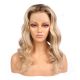 Olivia - Perruque Longue 18 Pouces Cheveux Humains Naturels Remy Hair Blonde
