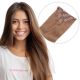 Brun Pâle #8 À Clips Cheveux Naturels