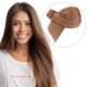 Brun Pâle #8 Cousues Cheveux Naturels