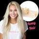 Blond Platinum Micro-Billes Cheveux Remy