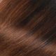 14 pouces Rallonges Fil Invisible Épais Cheveux Naturels Remy Ondulés Ombré Brun 110g