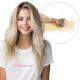Blond Cendré Ombré Nano-Rings Cheveux Naturels