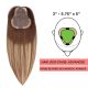Balayage Ombré Volumateur (Topper) Perte De Cheveux Sur La Séparation De Cheveux Large Couverture (Dimensions: 3 pouces - 5.75 pouces x 5 pouces) Cheveux Remy Hair