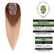 Blond Ombré Volumateur (Topper) Perte De Cheveux Sur La Séparation De Cheveux (Dimensions: 2.75 pouces x 5 pouces) Cheveux Remy Hair