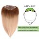 Blond Ombré Volumateur (Topper) Perte De Cheveux Pour La Couronne Complète (Dimensions: 6.5 pouces x 2.25 pouces) Cheveux Remy Hair