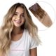 Blond Ombré À Clips Cheveux Naturels
