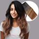 Brun Ombré Fil Invisible Cheveux Synthétiques [VENTE FINALE]
