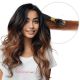 Brun Noisette Ombré Nano-Rings Cheveux Naturels