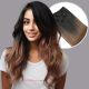 Brun Ombré À Clips Cheveux Synthétiques [VENTE FINALE]