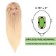 Blond Pâle Ombré Volumateur (Topper) Perte De Cheveux Sur La Séparation De Cheveux (Dimensions: 2.75 pouces x 5 pouces) Cheveux Remy Hair