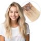 Blond Pâle Ombré À Clips Cheveux Naturels