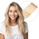 Blond Pâle Ombré Fil Invisible Cheveux Naturels