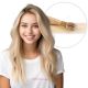 Blond Pâle Ombré Nano-Rings Cheveux Naturels