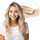 Blond Pâle Ombré Bandes Adhésives Cheveux Naturels