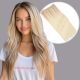 Blond Pâle Ombré Fil Invisible Cheveux Synthétiques [VENTE FINALE]