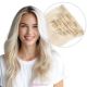 Blond Platinum À Clips Cheveux Naturels
