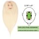 Blond Platinum  Volumateur (Topper) Perte De Cheveux Sur La Séparation De Cheveux (Dimensions: 2.75 pouces x 5 pouces) Cheveux Remy Hair
