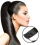 rallonges postiches cheveux naturels	Noir brun #1b