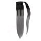 Gris Ombré Ponytail Cheveux Naturels