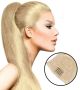 rallonges postiches cheveux naturels	Blond platine #613