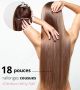 18 Pouces Cousues Cheveux Remy