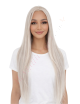 Piper Platine Perlé Glacé Perruques En Cheveux Naturels Remy # Gray (PRÉCOMMANDE, EXPÉDITION EN 4 À 6 SEMAINES)