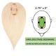 Blond #60 Volumateur (Topper) Perte De Cheveux Sur La Séparation De Cheveux (Dimensions: 2.75 pouces x 5 pouces) Cheveux Remy Hair