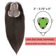 Noir / Brun #1b Volumateur (Topper) Perte De Cheveux Sur La Séparation De Cheveux Large Couverture (Dimensions: 3 pouces - 5.75 pouces x 5 pouces) Cheveux Remy Hair