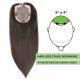 Noir / Brun #1b Volumateur (Topper) Perte De Cheveux Sur La Couronne (Dimensions: 5 pouces x 4 pouces) Cheveux Remy Hair