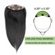 Noir Foncé #1 Volumateur  (Topper) Perte De Cheveux Pour La Couronne Complète (Dimensions: 6.5 pouces x 2.25 pouces) Cheveux Remy Hair