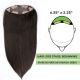 Noir / Brun #1b Volumateur (Topper) Perte De Cheveux Pour La Couronne Complète (Dimensions: 6.5 pouces x 2.25 pouces) Cheveux Remy Hair