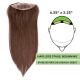 Brun Foncé #2 Volumateur (Topper) Perte De Cheveux Pour La Couronne Complète (Dimensions: 6.5 pouces x 2.25 pouces) Cheveux Remy Hair