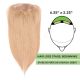 Roux Blond #27   Volumateur (Topper) Perte De Cheveux Pour La Couronne Complète (Dimensions: 6.5 pouces x 2.25 pouces) Cheveux Remy Hair