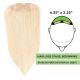 Blond #60 Volumateur (Topper) Perte De Cheveux Pour La Couronne Complète (Dimensions: 6.5 pouces x 2.25 pouces) Cheveux Remy Hair