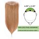 Brun Pâle #8 Volumateur (Topper) Perte De Cheveux Pour La Couronne Complète (Dimensions: 6.5 pouces x 2.25 pouces) Cheveux Remy Hair