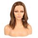 Layla #2  - Perruque Courte 14 Pouces Cheveux Humains Naturels Remy Hair Brunette 