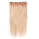 18 pouces Rallonges Sur Fil Invisible Blond Cendré Cheveux Naturels Épais 130g