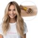 Blond Cendré Nano-Rings Cheveux Naturels