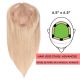 Blond Cendré Volumateur  (Topper) Perte De Cheveux Couverture Complète  (Dimensions: 6.5 pouces x 6.5 pouces) Cheveux Remy Hair