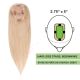 Blond Cendré  Volumateur (Topper) Perte De Cheveux Sur La Séparation De Cheveux (Dimensions: 2.75 pouces x 5 pouces) Cheveux Remy Hair