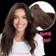 Brun Foncé #2 Cousues Cheveux Remy