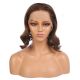 Layla - Perruque Courte 14 Pouces Cheveux Humains Naturels Remy Hair Brunette 