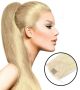 rallonges postiches cheveux synthetiques	Blond platine #613