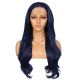G1904809B-v2 - Perruque Longue Cheveux Synthétique Bleue [VENTE FINALE]