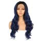 ZR1808618-v2 - Perruque Longue Cheveux Synthétique Bleue [VENTE FINALE]
